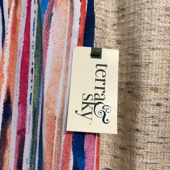 Terra & Sky Button Front Midi Skirt - 3X - Picture 3 of 9